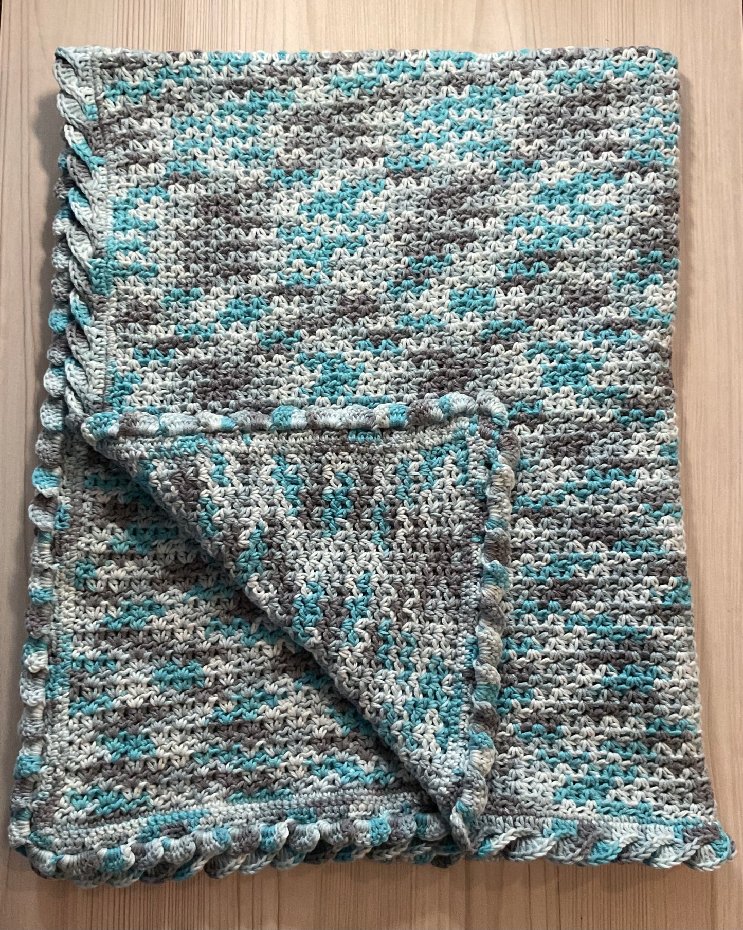 Baby Blanket - Blue waves