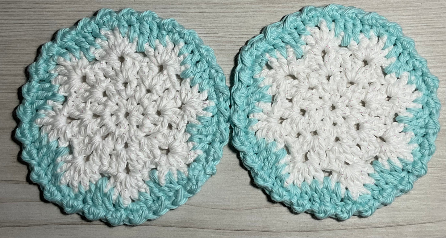 Coasters - Teal/Snowflake